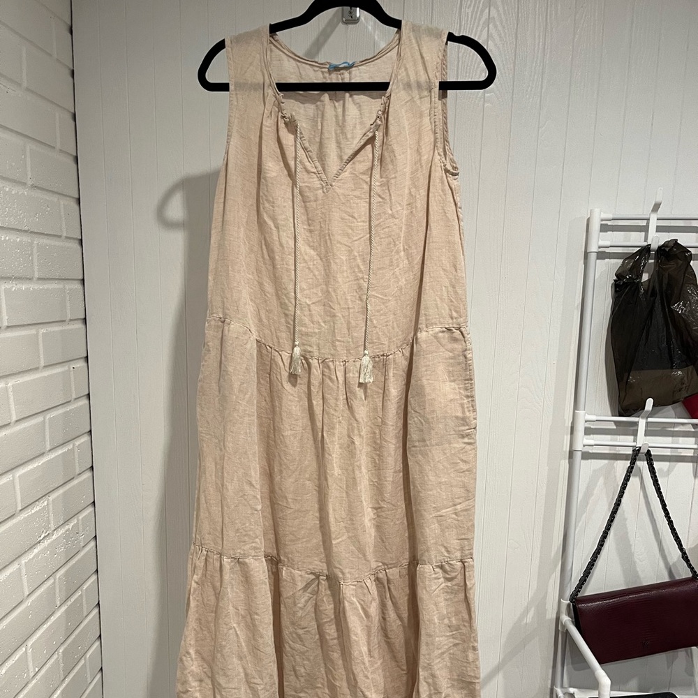 J. McLaughlin Cream Sleeveless Dress